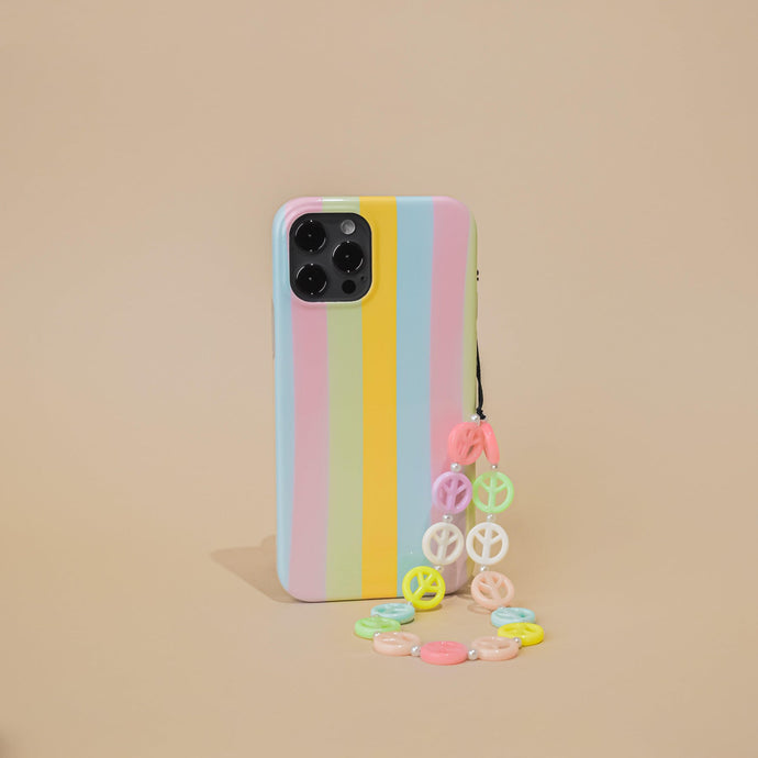 Pastel Peace Phone Strap