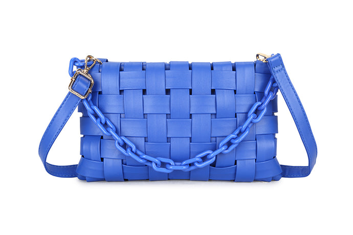 Blue Woven Bag