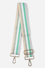 Load image into Gallery viewer, Metallic Pastel Lurex Stripe Bag Strap