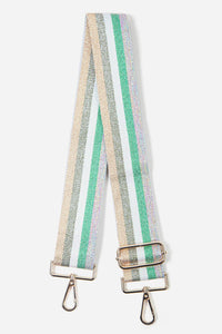 Metallic Pastel Lurex Stripe Bag Strap