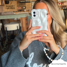 Load image into Gallery viewer, Beaded Phone Strap - Daisy Pearl