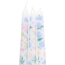 Load image into Gallery viewer, Set of 3 Ditsy Floral Taper Candles