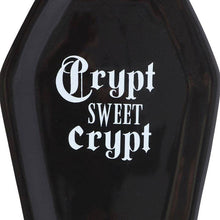 Load image into Gallery viewer, Crypt Sweet Crypt Gothic Halloween Coffin Shaped Trinket Tray