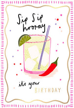Load image into Gallery viewer, Confetti Open Birthday Spicy Marg