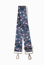 Load image into Gallery viewer, Green Multi Star Wide Bag Strap
