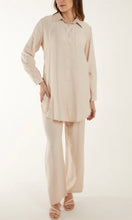 Load image into Gallery viewer, STONE LIGHTWEIGHT SHIRT &amp; WIDE LEG TROUSER CO-ORDS