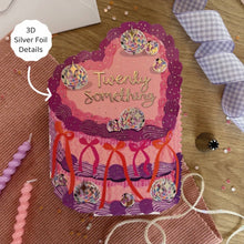 Load image into Gallery viewer, Twenty Something - Birthday Cake Shaped Greeting Card