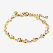 Load image into Gallery viewer, Bracelet Bar Heart Tennis Bracelet