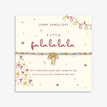 Load image into Gallery viewer, Christmas Little Stories 'Fa La La La La' Bracelet In Silver and Gold Plating