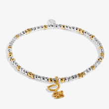 Load image into Gallery viewer, Christmas Little Stories 'Fizz The Season' Bracelet In Silver and Gold Plating