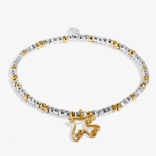 Load image into Gallery viewer, Christmas Little Stories 'Noel' Bracelet In Silver and Gold Plating