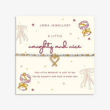 Load image into Gallery viewer, Christmas Little Stories 'Naughty And Nice' Bracelet In Silver and Gold Plating