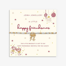 Load image into Gallery viewer, Christmas Little Stories 'Happy Friendsmas' Bracelet In Silver and Gold Plating