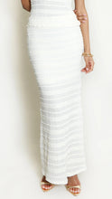 Load image into Gallery viewer, Cream Textured Midi Skirt