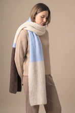 Load image into Gallery viewer, Blue / Brown / Cream Scarf