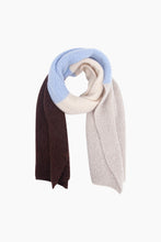 Load image into Gallery viewer, Blue / Brown / Cream Scarf