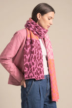 Load image into Gallery viewer, Leopard Pink / Orange Scarf