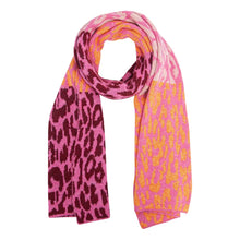 Load image into Gallery viewer, Leopard Pink / Orange Scarf