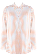 Load image into Gallery viewer, Pink Cotton Blend Striped Shirt