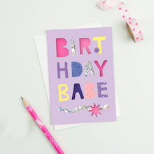 Load image into Gallery viewer, Kaleidoscope Babe Birthday Card