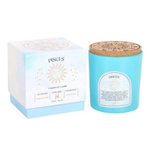 Load image into Gallery viewer, Pisces Gardenia Zodiac Crystal Candle