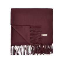 Load image into Gallery viewer, Plum Blanket Scarf