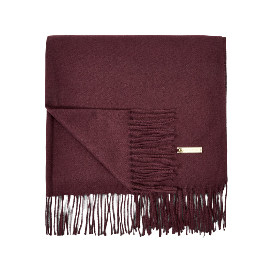 Plum Blanket Scarf