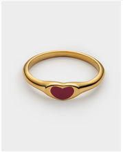 Load image into Gallery viewer, ROUGE WATERPROOF GOLD HEART RING