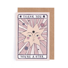 Load image into Gallery viewer, You're a Star Thank You Card | Thank You Cards | Tarot Card