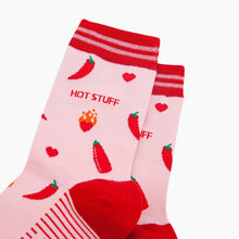 Load image into Gallery viewer, Hot Stuff Chilli Pepper Bamboo Socks in Pink: UK 3-7 | EU 36-40 | US 5-9