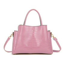 Load image into Gallery viewer, Pink Patent Croc Handbag