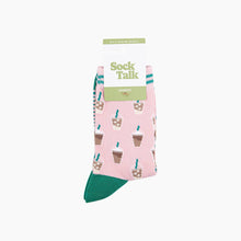 Load image into Gallery viewer, Iced Coffee Bamboo Socks in Pink: UK 3-7 | EU 36-40 | US 5-9