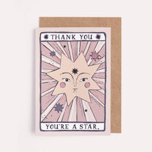 Load image into Gallery viewer, You're a Star Thank You Card | Thank You Cards | Tarot Card