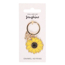 Load image into Gallery viewer, You Are My Sunshine Sunflower Keyring