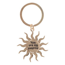 Load image into Gallery viewer, Gold Sun Keyring