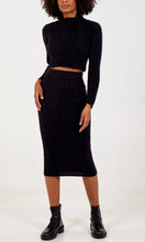 Load image into Gallery viewer, ROLL NECK JUMPER AND MIDI SKIRT SET