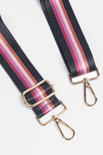 Load image into Gallery viewer, Black Pink Centre Stripe Bag Strap