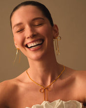Load image into Gallery viewer, Amelie Waterproof Gold Bow Necklace