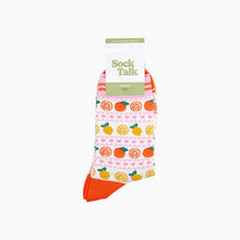 Load image into Gallery viewer, Oranges &amp; Lemons Bamboo Socks in White: UK 3-7 | EU 36-40 | US 5-9