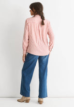 Load image into Gallery viewer, Blush Stripe Viscose Oversized Shirt