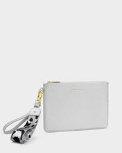 Load image into Gallery viewer, Silver Hallie Wristlet Pouch
