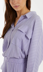 LILAC CRINKLE CO ORD