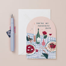 Load image into Gallery viewer, Favourite Date Card | Valentine's Day Cards | Love Cards