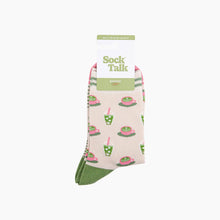 Load image into Gallery viewer, Matcha Tea Bamboo Socks in Cream: UK 3-7 | EU 36-40 | US 5-9