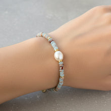 Load image into Gallery viewer, Tarnish Resistant Sea Spray Beaded Bracelet