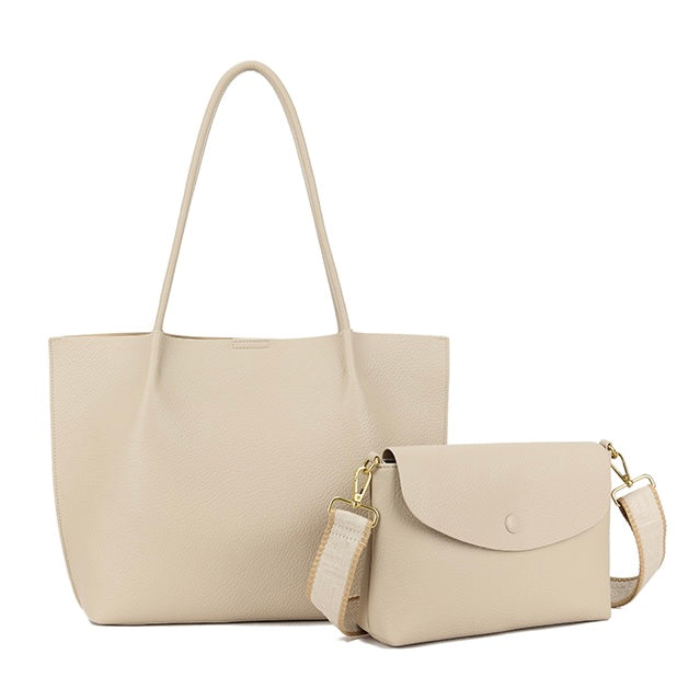 Cream Tote Bag (3 in 1)