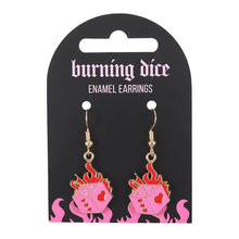 Load image into Gallery viewer, Burning Dice Earrings