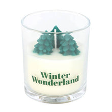 Load image into Gallery viewer, Winter Wonderland Candle with Tree Scene