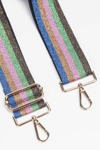Jewel Lurex Stripe Bag Strap