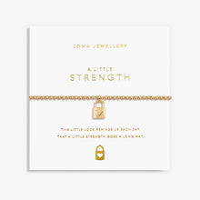 Load image into Gallery viewer, Gold A Little &#39;Strength&#39; Bracelet